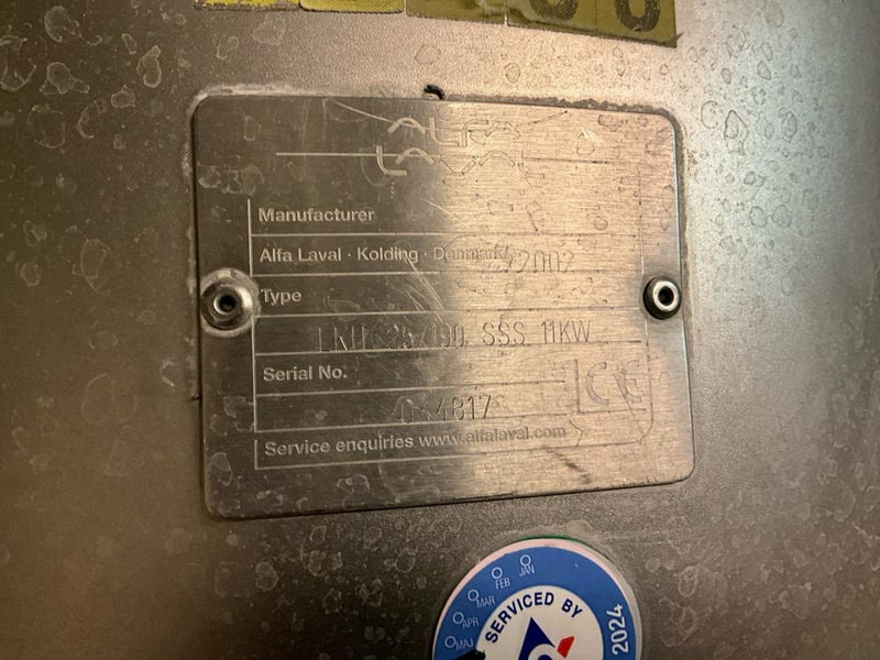 Alfa Romeo Laval LKH 25/190 - Воздушный компрессор: фото 5 Alfa Romeo Laval LKH 25/190 - Воздушный компрессор: фото 5