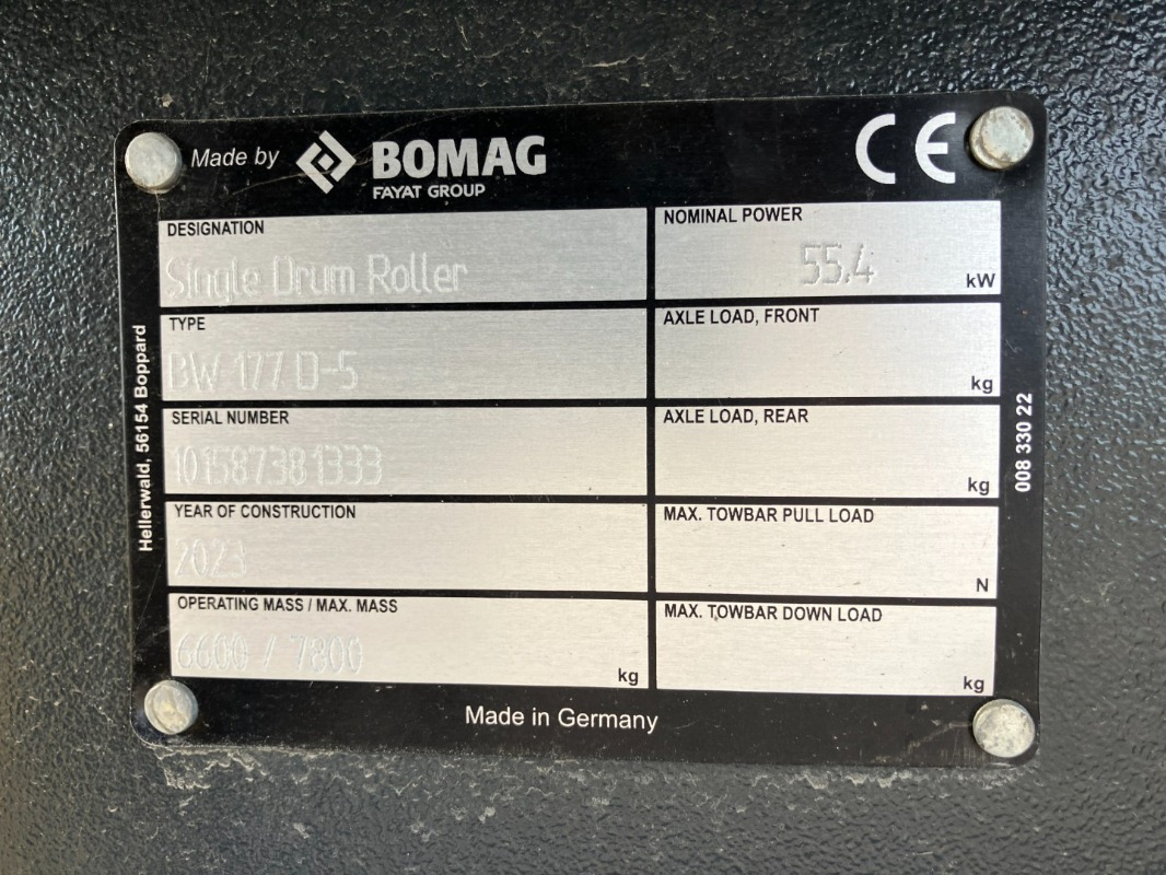 BOMAG DE BW 177 D-5 Stage V/Tier 4f - Каток: фото 2 BOMAG DE BW 177 D-5 Stage V/Tier 4f - Каток: фото 2