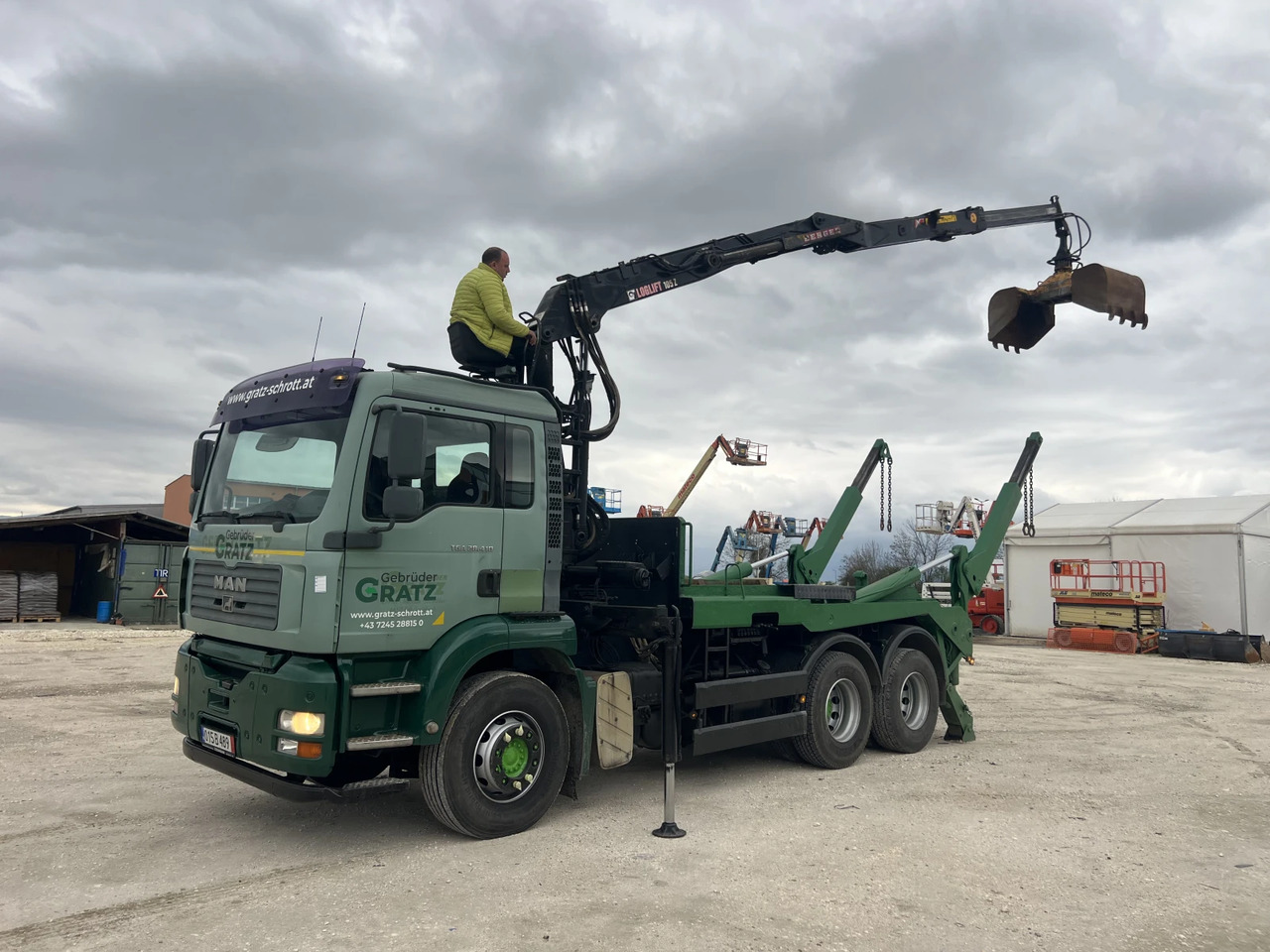 Man Tga 6х4, Кран-Z, Мултилифт - Портальный бункеровоз, Автоманипулятор: фото 1 Man Tga 6х4, Кран-Z, Мултилифт - Портальный бункеровоз, Автоманипулятор: фото 1