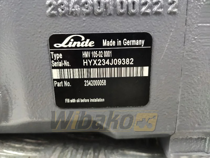 Linde HMV105-02 2342000058 - Гидравлический мотор для Строительной техники: фото 2 Linde HMV105-02 2342000058 - Гидравлический мотор для Строительной техники: фото 2