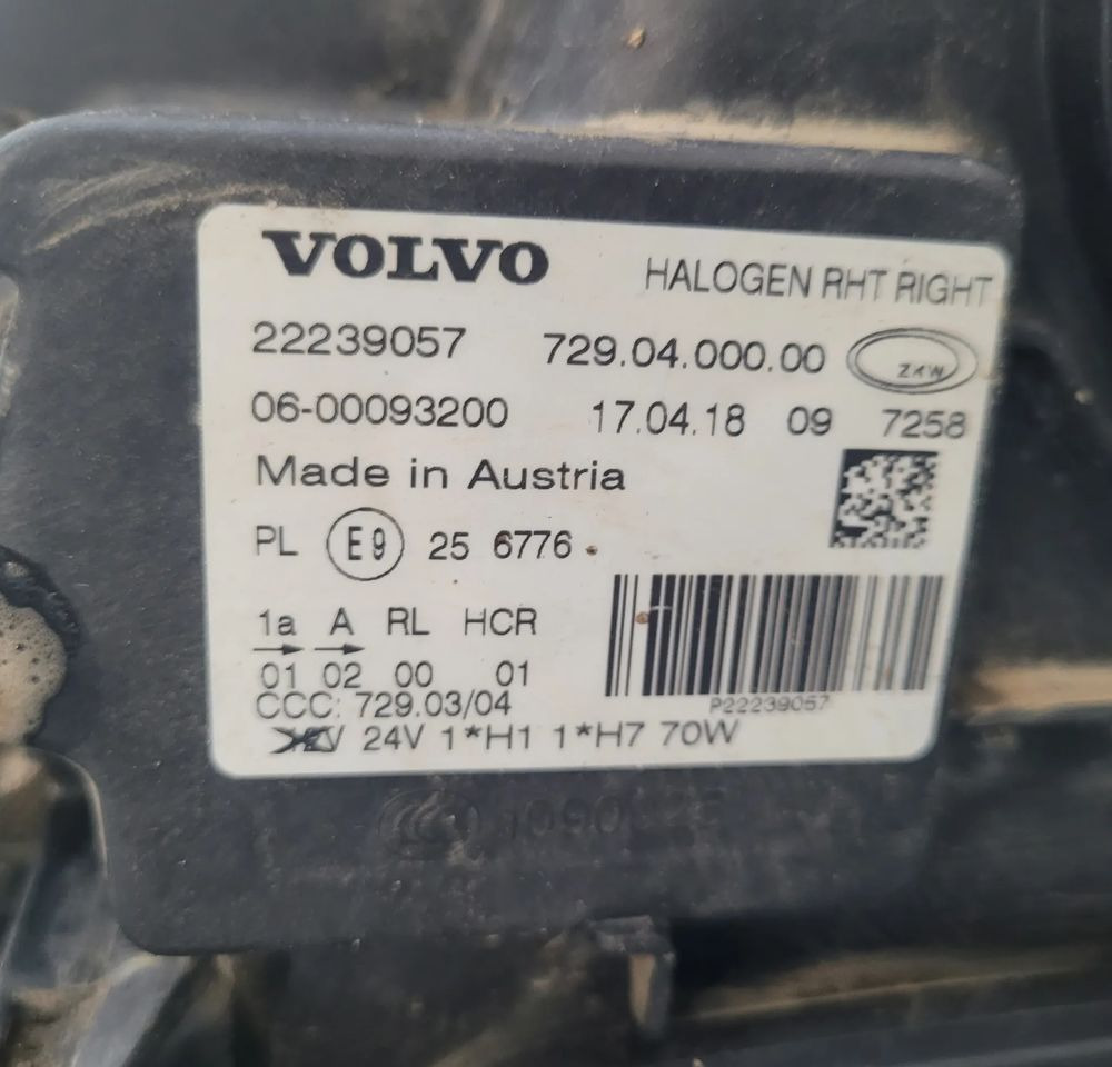 LAMPA VOLVO FMX RH ORYGINAŁ 22239057 CHWALIM116 - Свет/ Освещение для Грузовиков: фото 5 LAMPA VOLVO FMX RH ORYGINAŁ 22239057 CHWALIM116 - Свет/ Освещение для Грузовиков: фото 5