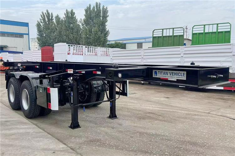TITAN In Stock 20 ft Shipping Container Trailer for Sale In Ghana - Полуприцеп-контейнеровоз/ Сменный кузов: фото 5 TITAN In Stock 20 ft Shipping Container Trailer for Sale In Ghana - Полуприцеп-контейнеровоз/ Сменный кузов: фото 5