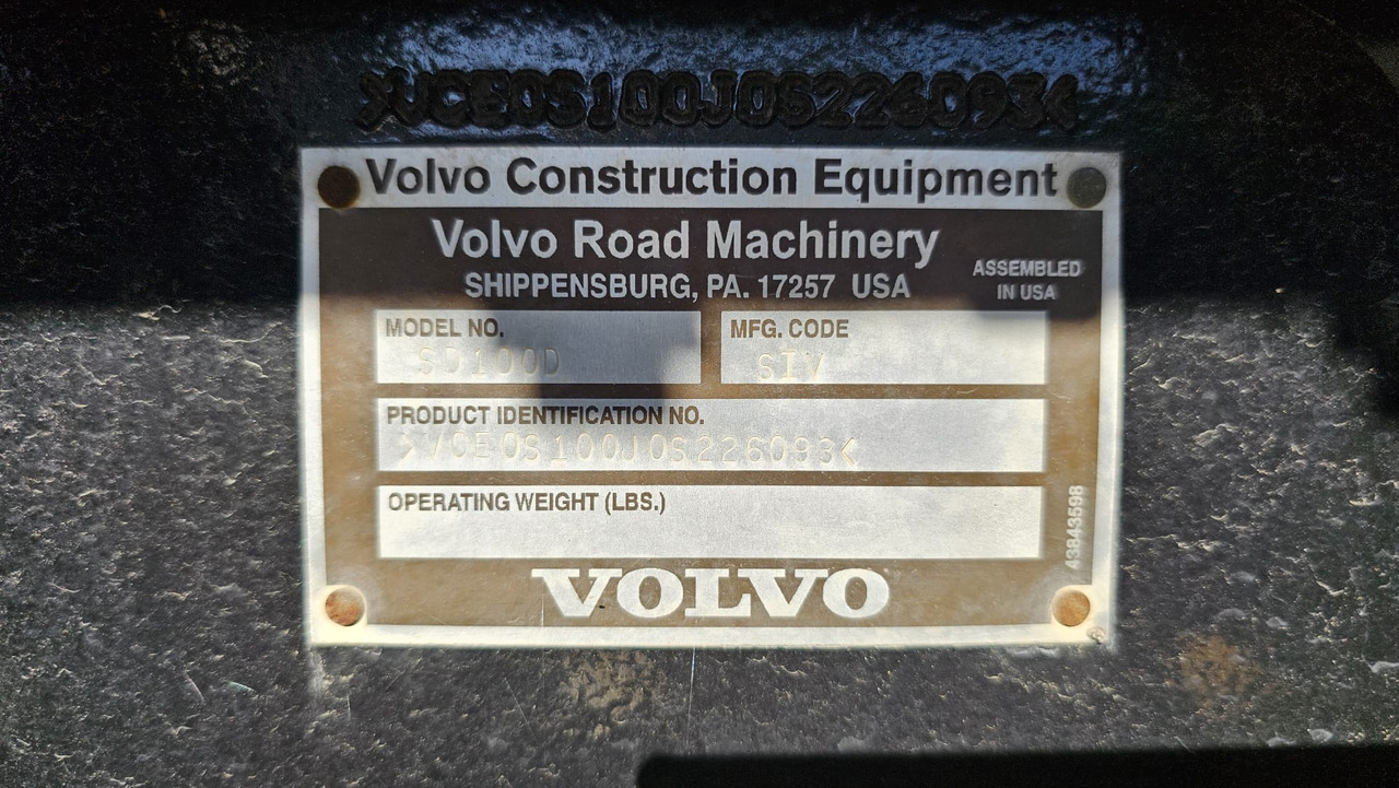 VOLVO SD100D - Компактор: фото 3 VOLVO SD100D - Компактор: фото 3