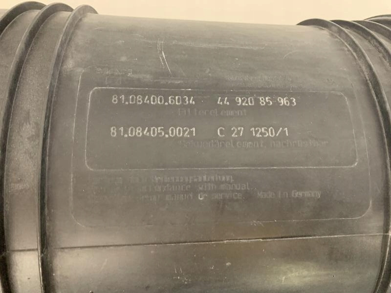 FILTR POWIETRZA OBUDOWA FILTRA MAN TGS TGX TGA - Воздушный фильтр для Грузовиков: фото 4 FILTR POWIETRZA OBUDOWA FILTRA MAN TGS TGX TGA - Воздушный фильтр для Грузовиков: фото 4