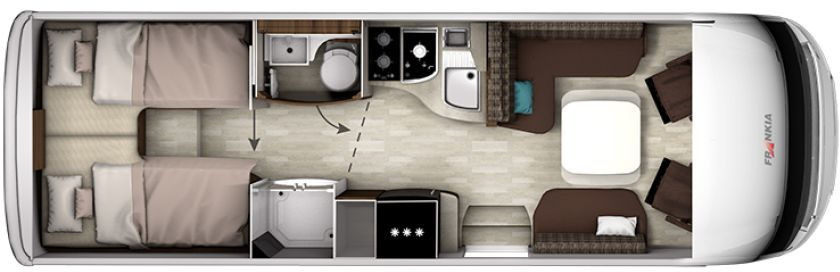 Frankia Titan I 790 GD Solar Klima Keramikv SOG ... - Интегрированный автодом: фото 2 Frankia Titan I 790 GD Solar Klima Keramikv SOG ... - Интегрированный автодом: фото 2