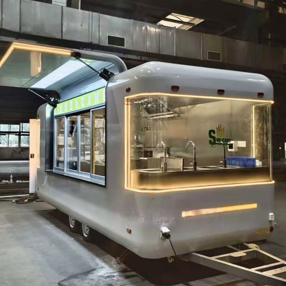 EU Standard air Stream Food Trailer Fully Equipped Food Truck Gas Food Cart Food - Торговый прицеп: фото 2 EU Standard air Stream Food Trailer Fully Equipped Food Truck Gas Food Cart Food - Торговый прицеп: фото 2