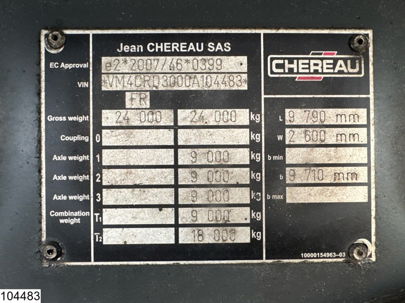 Chereau Autonoom Carrier Vector 1350 - Прицеп-рефрижератор: фото 4 Chereau Autonoom Carrier Vector 1350 - Прицеп-рефрижератор: фото 4