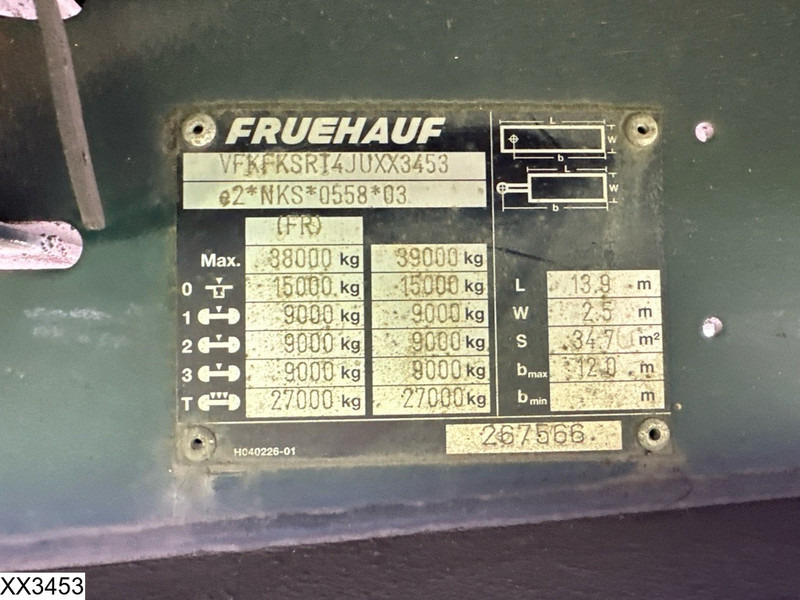 Fruehauf Tautliner - Тентованный полуприцеп: фото 4 Fruehauf Tautliner - Тентованный полуприцеп: фото 4