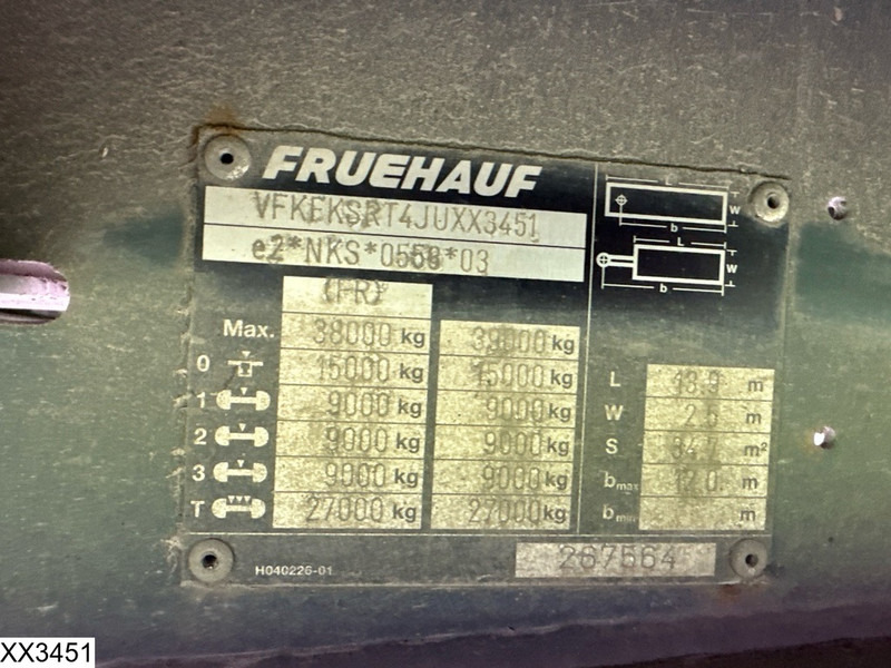 Fruehauf Tautliner - Тентованный полуприцеп: фото 4 Fruehauf Tautliner - Тентованный полуприцеп: фото 4