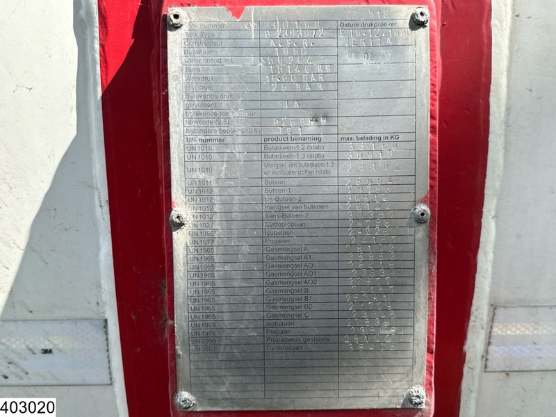 METACO Gas 56204 Liter, LPG GPL Butane, 1 Comp - Полуприцеп-цистерна: фото 3 METACO Gas 56204 Liter, LPG GPL Butane, 1 Comp - Полуприцеп-цистерна: фото 3