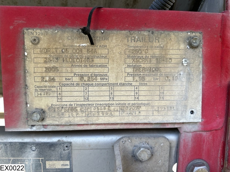 Trailor Bitum 34120 Liter, 1 Compartment - Полуприцеп-цистерна: фото 3 Trailor Bitum 34120 Liter, 1 Compartment - Полуприцеп-цистерна: фото 3