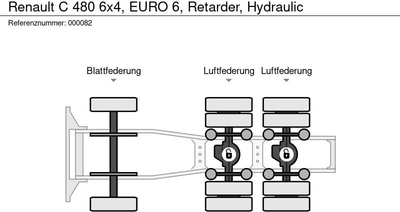 Тягач Renault C 480 6x4, EURO 6, Retarder, Hydraulic: фото 15 Тягач Renault C 480 6x4, EURO 6, Retarder, Hydraulic: фото 15