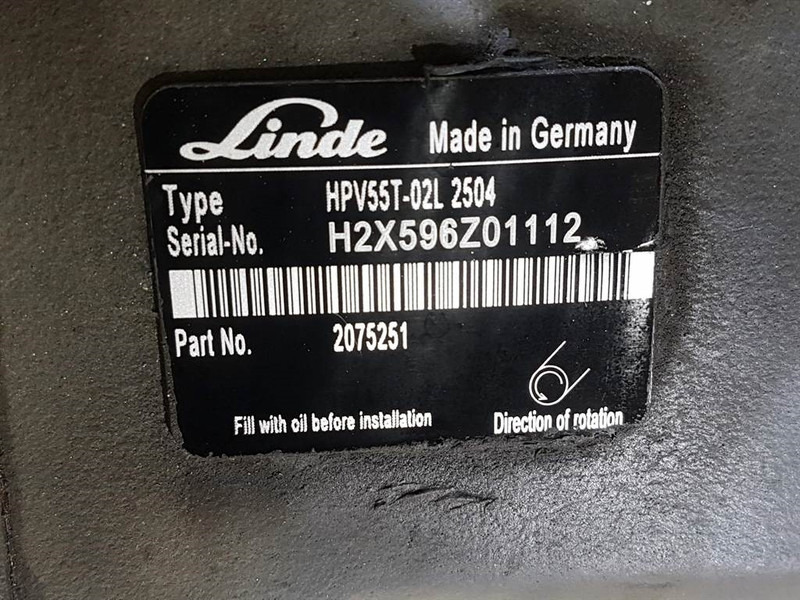 Linde HPV55-02L - Vögele - 2075251 -Drive pump/Fahrpumpe - Гидравлика: фото 2 Linde HPV55-02L - Vögele - 2075251 -Drive pump/Fahrpumpe - Гидравлика: фото 2
