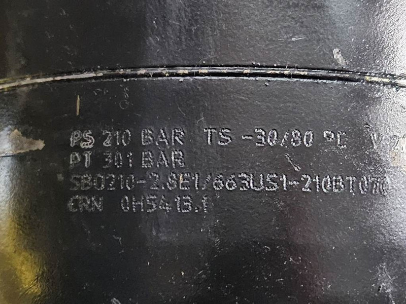 New Holland W110C-Hydac SBO210-2.8E1-Accumulator/Hydrospeicher - Гидравлика для Строительной техники: фото 4 New Holland W110C-Hydac SBO210-2.8E1-Accumulator/Hydrospeicher - Гидравлика для Строительной техники: фото 4