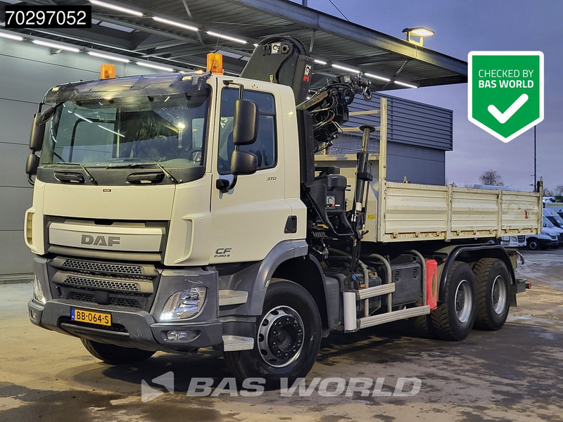 DAF CF 370 CF 6X4 HIAB 144 BS-3 HIDUO Crane Kran 8m3 Tipper Big-Axle Steelsuspension Euro 6 - Самосвал, Автоманипулятор: фото 1 DAF CF 370 CF 6X4 HIAB 144 BS-3 HIDUO Crane Kran 8m3 Tipper Big-Axle Steelsuspension Euro 6 - Самосвал, Автоманипулятор: фото 1