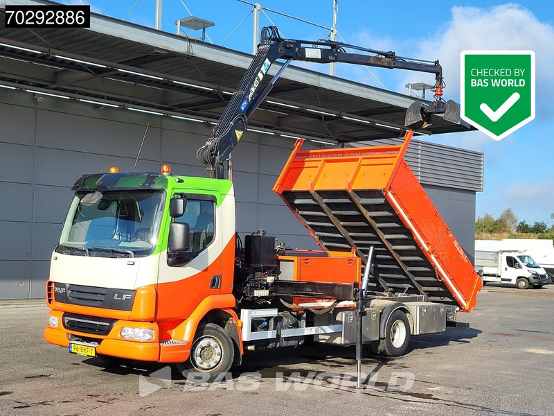DAF LF45.210 LF 4X2 MKG HLK 66 Crane Kran 5m3 tipper Manual Euro 5 - Самосвал, Автоманипулятор: фото 1 DAF LF45.210 LF 4X2 MKG HLK 66 Crane Kran 5m3 tipper Manual Euro 5 - Самосвал, Автоманипулятор: фото 1