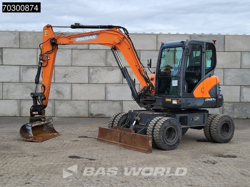 Doosan DX57 W-5 A/C - 3 Buckets - Колёсный экскаватор: фото 3 Doosan DX57 W-5 A/C - 3 Buckets - Колёсный экскаватор: фото 3