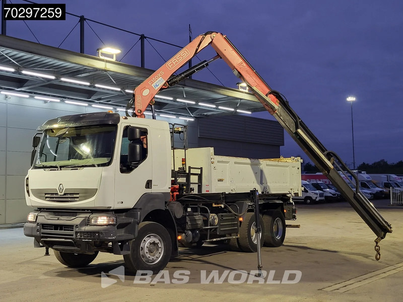 Renault Kerax 370 Kerax 6X4 Fassi F150AXS.22 Crane 10m3 2-side tipper Big-Axle Steelsuspension Manual - Самосвал, Автоманипулятор: фото 5 Renault Kerax 370 Kerax 6X4 Fassi F150AXS.22 Crane 10m3 2-side tipper Big-Axle Steelsuspension Manual - Самосвал, Автоманипулятор: фото 5