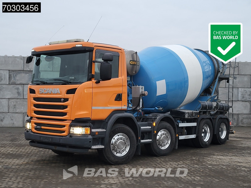 Scania G450 8X4 10m3 CIFA Mixer Steel suspension 3-Pedals Airco Euro 6 - Автобетоносмеситель: фото 1 Scania G450 8X4 10m3 CIFA Mixer Steel suspension 3-Pedals Airco Euro 6 - Автобетоносмеситель: фото 1