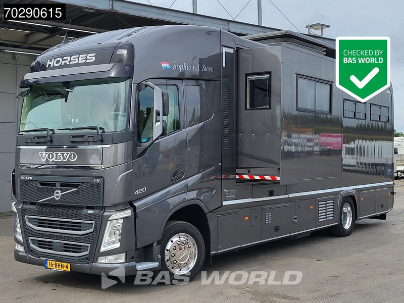 Volvo FH 420 FH 4X2 NL-Truck STX Horse truck + Living 4 Horses Navi ACC Euro 6 - Коневоз: фото 1 Volvo FH 420 FH 4X2 NL-Truck STX Horse truck + Living 4 Horses Navi ACC Euro 6 - Коневоз: фото 1