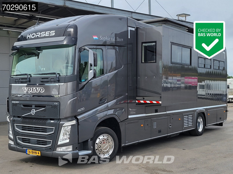 Volvo FH 420 FH 4X2 NL-Truck STX Horse truck + Living 4 Horses Navi ACC Euro 6 - Коневоз: фото 1 Volvo FH 420 FH 4X2 NL-Truck STX Horse truck + Living 4 Horses Navi ACC Euro 6 - Коневоз: фото 1