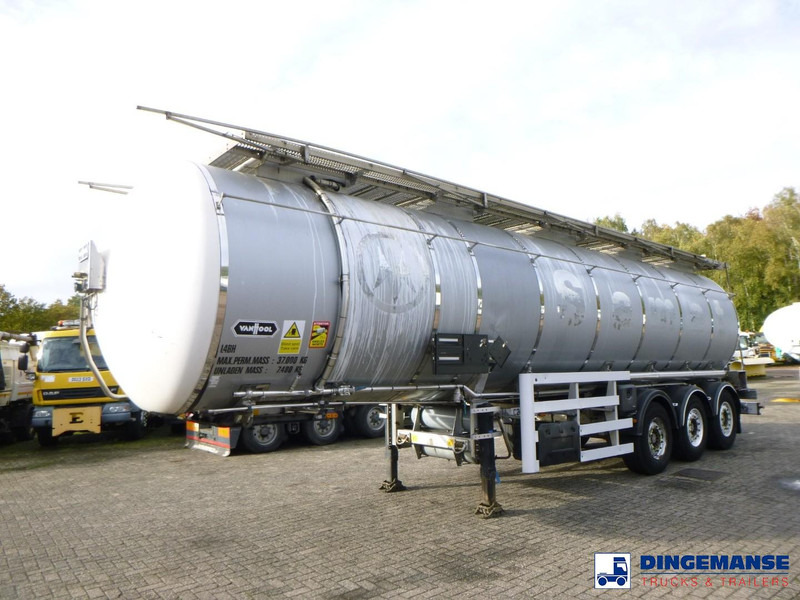 Van Hool Chemical tank inox L4BH 37.5 m3 / 1 comp - Полуприцеп-цистерна: фото 1 Van Hool Chemical tank inox L4BH 37.5 m3 / 1 comp - Полуприцеп-цистерна: фото 1