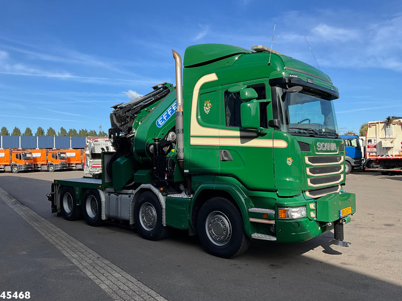 Scania R 490 8x4 Euro 6 Effer 140 Tonmeter laadkraan + Fly-Jib Just 283.508 km - Автоманипулятор: фото 5 Scania R 490 8x4 Euro 6 Effer 140 Tonmeter laadkraan + Fly-Jib Just 283.508 km - Автоманипулятор: фото 5