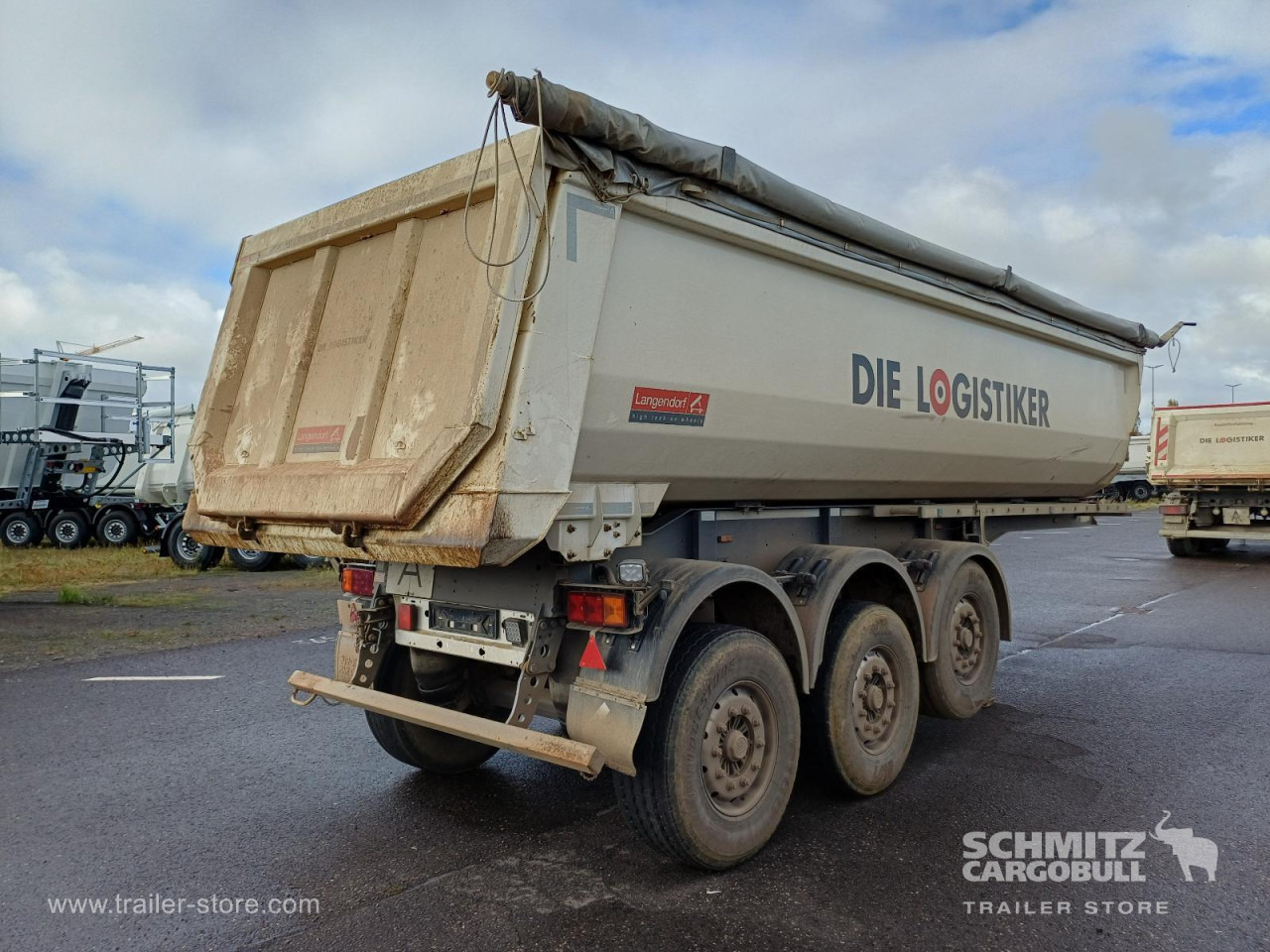 Самосвальный полуприцеп LANGENDORF Auflieger Kipper Stahlrundmulde 24m³: фото 8