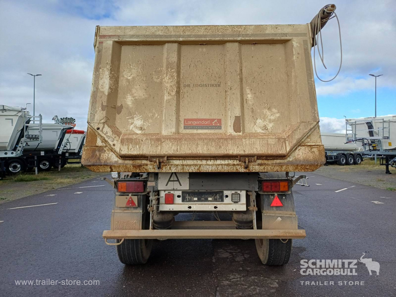 Самосвальный полуприцеп LANGENDORF Auflieger Kipper Stahlrundmulde 24m³: фото 9