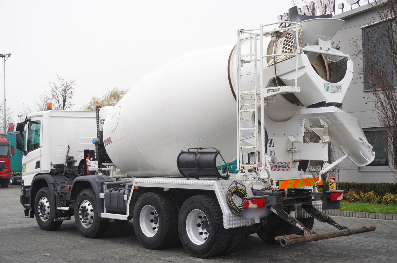 SCANIA P410 XT 8x4 / 80 tho. km!!! / SCHWING-STATTER AM 9 FHC 9 m3 concrete mixer - Автобетоносмеситель: фото 4 SCANIA P410 XT 8x4 / 80 tho. km!!! / SCHWING-STATTER AM 9 FHC 9 m3 concrete mixer - Автобетоносмеситель: фото 4
