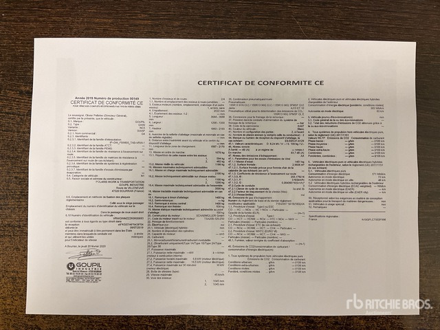 2020 Goupil G4M Electric Utility Vehicle - Коммунальная/ Специальная техника: фото 2 2020 Goupil G4M Electric Utility Vehicle - Коммунальная/ Специальная техника: фото 2