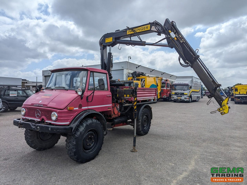 Unimog 416/U1100 4x4 - Hiab PK4600A - Open laadbak - Lier - Vangmuil/trekhaak - Mercedes Benz - Автоманипулятор: фото 1 Unimog 416/U1100 4x4 - Hiab PK4600A - Open laadbak - Lier - Vangmuil/trekhaak - Mercedes Benz - Автоманипулятор: фото 1