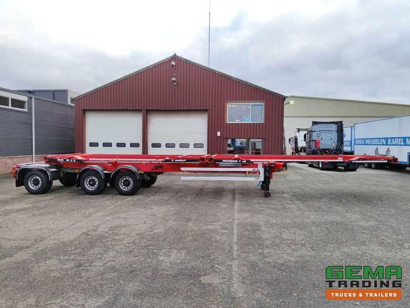 Полуприцеп-контейнеровоз/ Сменный кузов Van Hool A3C002 StuurasAs - 2x 20FT Frames - All Connections (O826): фото 6