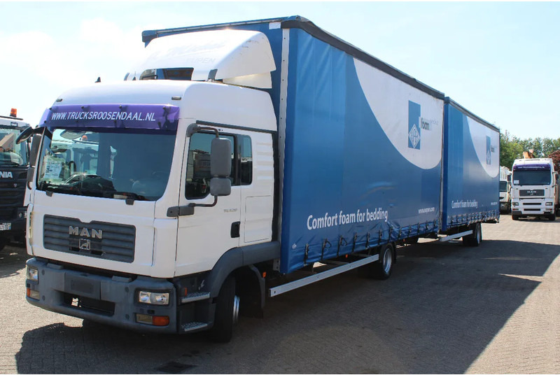 MAN TGL 8.210 + TRAILER + SLEEPCAB COMBI - Тентованный грузовик: фото 2 MAN TGL 8.210 + TRAILER + SLEEPCAB COMBI - Тентованный грузовик: фото 2