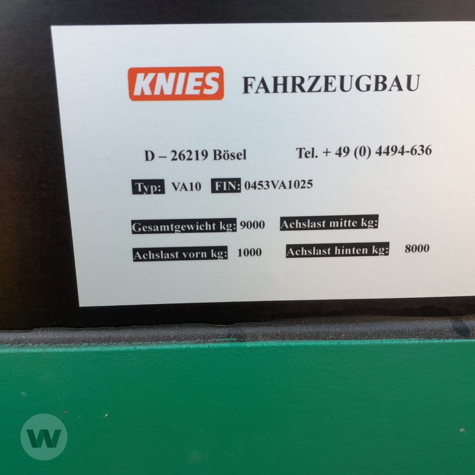 Knies VA 10 - Прицеп для перевозки животных: фото 3 Knies VA 10 - Прицеп для перевозки животных: фото 3