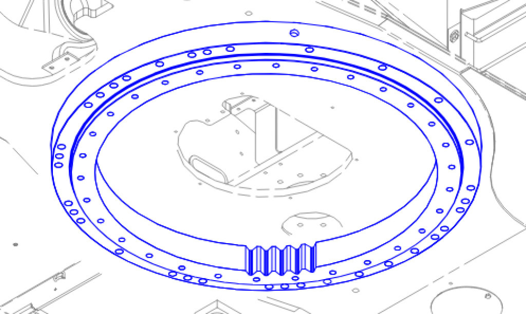 Caterpillar 1908207 - Поворотное кольцо для Строительной техники: фото 1 Caterpillar 1908207 - Поворотное кольцо для Строительной техники: фото 1