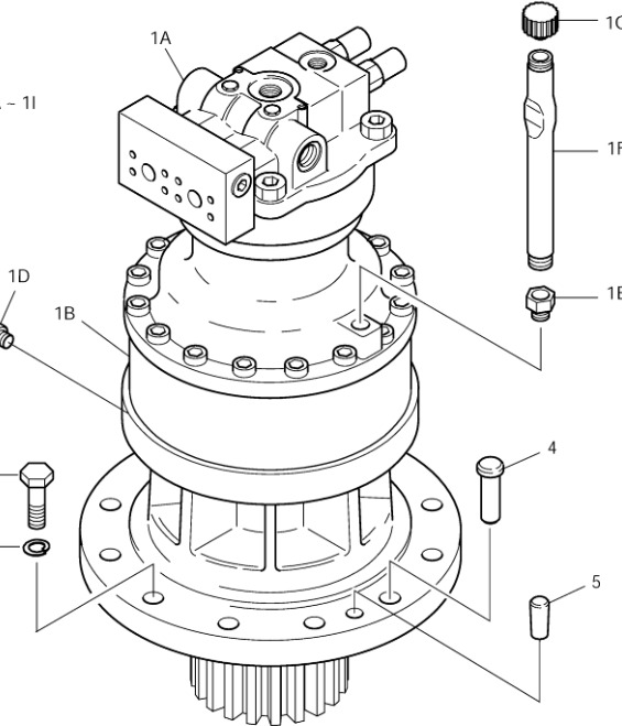 Doosan 401-00036H - 401-00387 - Поворотный редуктор для Строительной техники: фото 1 Doosan 401-00036H - 401-00387 - Поворотный редуктор для Строительной техники: фото 1