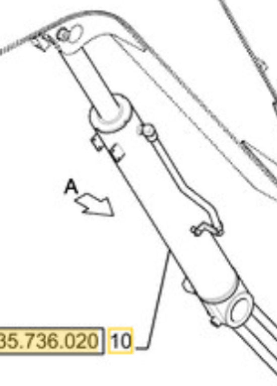 New Holland 31MK-52912CG - Гидравлический цилиндр для Строительной техники: фото 3 New Holland 31MK-52912CG - Гидравлический цилиндр для Строительной техники: фото 3