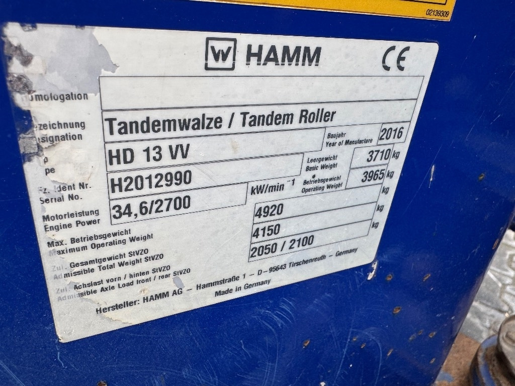 Hamm HD 13 VV - Дорожный каток: фото 5 Hamm HD 13 VV - Дорожный каток: фото 5
