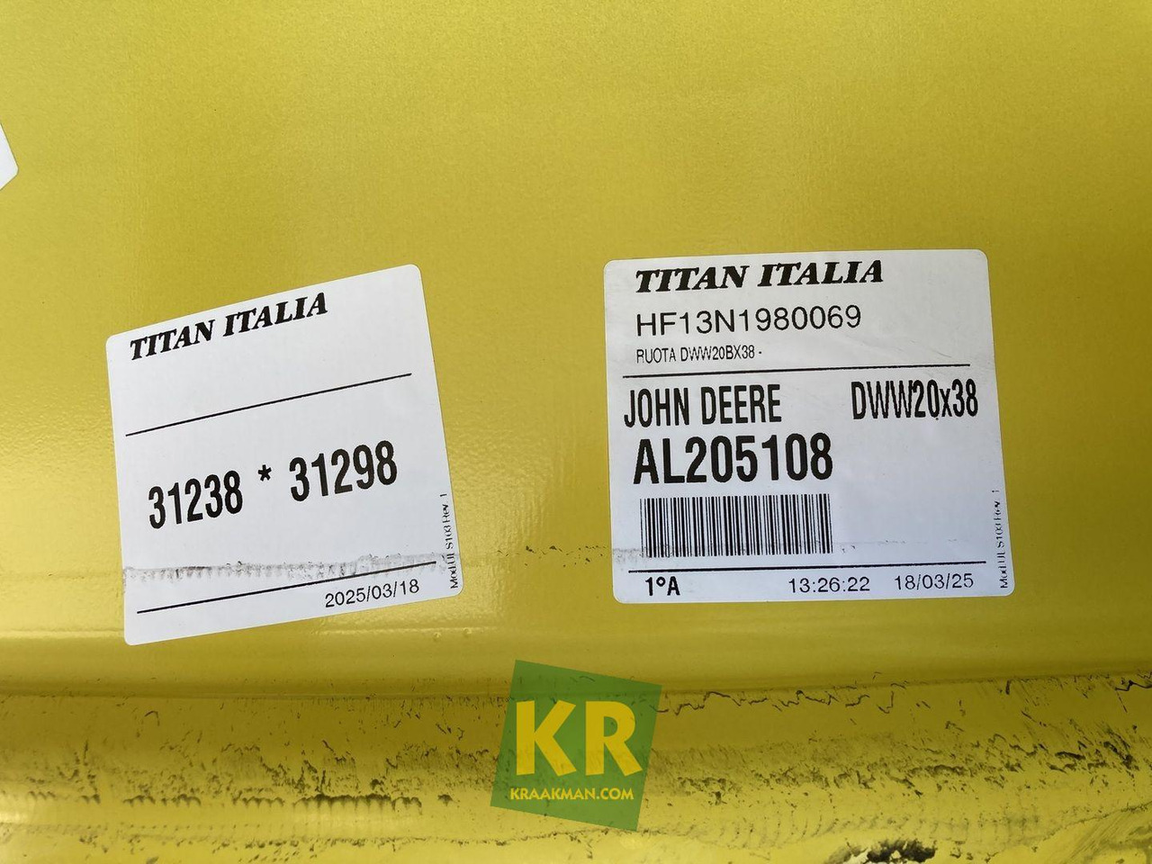 John Deere 18 X 38 velg - Колесный диск для Тракторов: фото 4 John Deere 18 X 38 velg - Колесный диск для Тракторов: фото 4