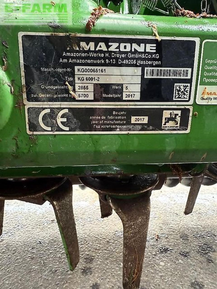 Техника для обработки почвы Amazone kg 6001-2: фото 13