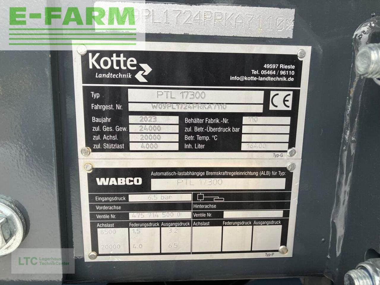 Цистерна для жидкого навоза Kotte garant pt 17.300: фото 8 Цистерна для жидкого навоза Kotte garant pt 17.300: фото 8