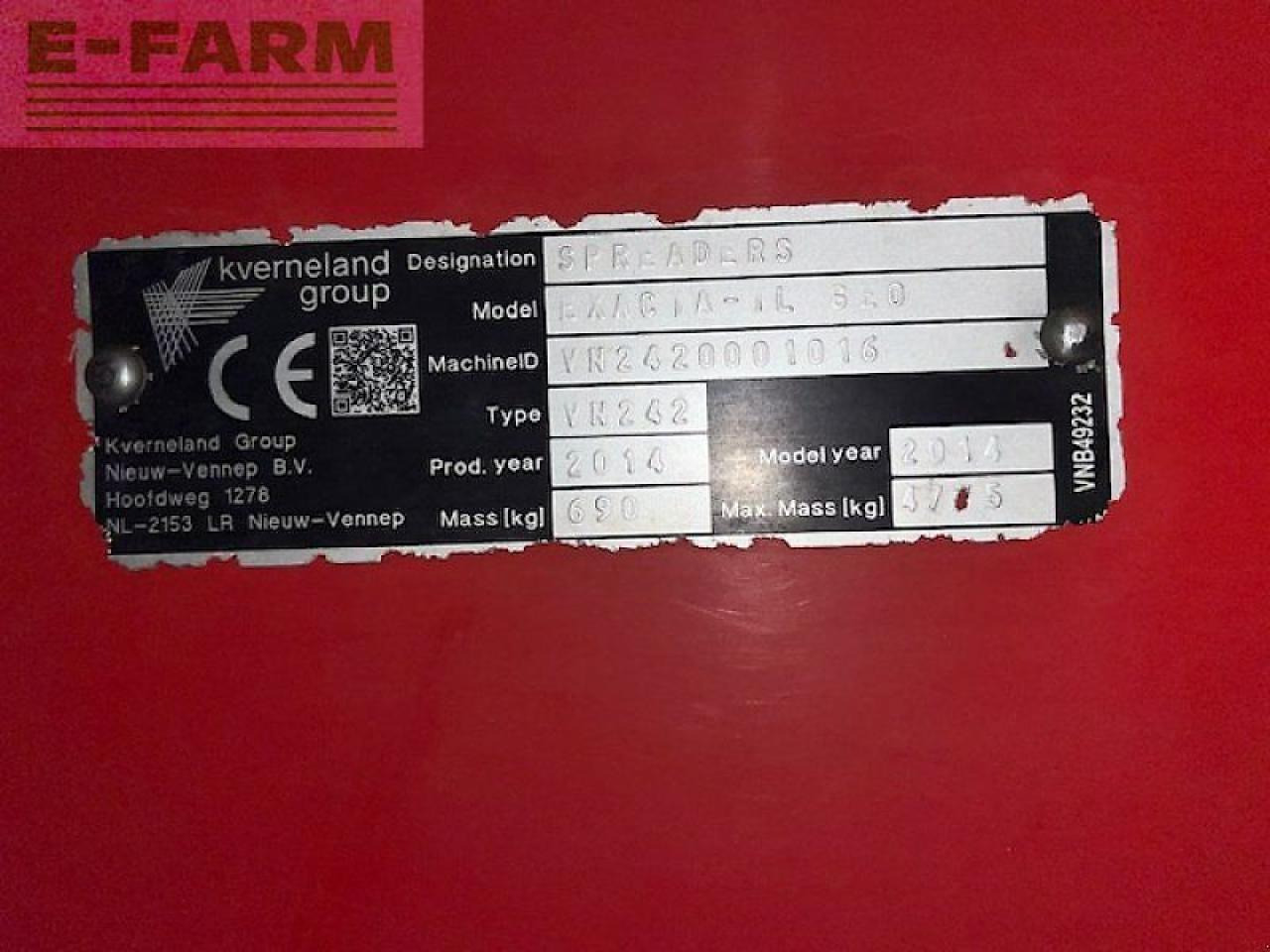 Разбрасыватель удобрений Kverneland exacta tl geospread: фото 6 Разбрасыватель удобрений Kverneland exacta tl geospread: фото 6