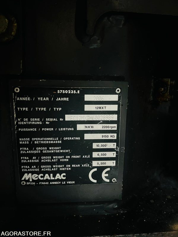 PELLE - MECALAC - 12MXT - 2006 / 4085 HEURES - Экскаватор: фото 4 PELLE - MECALAC - 12MXT - 2006 / 4085 HEURES - Экскаватор: фото 4