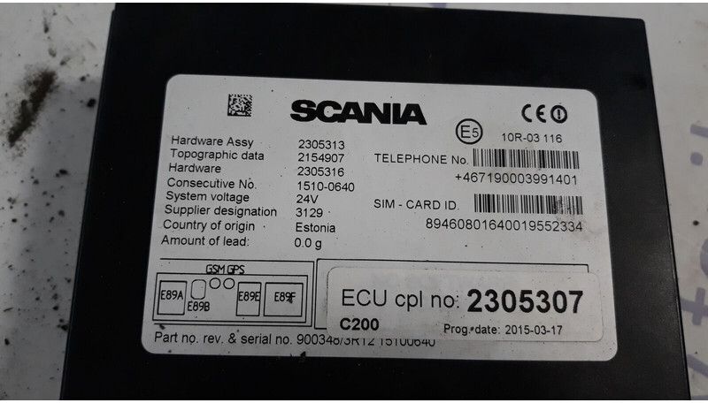 Scania RTC control unit - Блок управления для Грузовиков: фото 5 Scania RTC control unit - Блок управления для Грузовиков: фото 5
