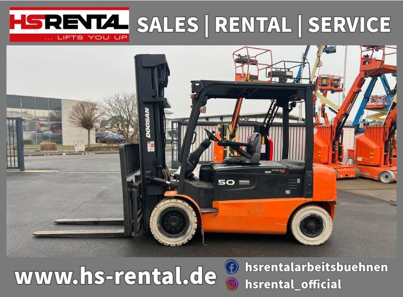 Doosan B50X5 5T 6m Triplex non-marking (1841) - Электропогрузчик: фото 1 Doosan B50X5 5T 6m Triplex non-marking (1841) - Электропогрузчик: фото 1