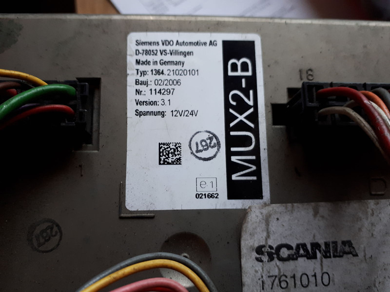 Scania MUX2-B MUX2-M.MUX2-B+/ ZR2-BS/ ZR2-BD - Блок управления: фото 4 Scania MUX2-B MUX2-M.MUX2-B+/ ZR2-BS/ ZR2-BD - Блок управления: фото 4