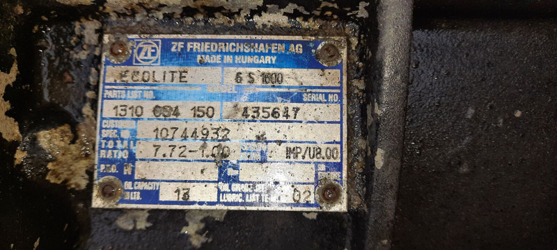 Коробка передач ZF 6S1600: фото 6