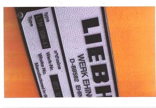 LIEBHERR LTM 1500-8.1 - Мобильный кран: фото 4 LIEBHERR LTM 1500-8.1 - Мобильный кран: фото 4