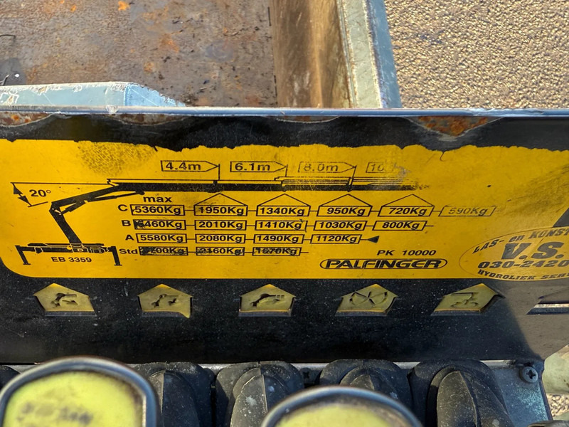 Самосвал, Автоманипулятор DAF CF 75.250 4X2 + PALFINGER PK10000 + 3-SIDE TIPPER 12 TON: фото 10